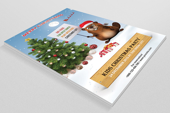 Christmas Invitation-V132 in Flyer Templates - product preview 4