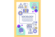 Sociology poster template layout