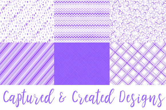 22 Cheerful Purple Patterned Papers in Patterns - product preview 1