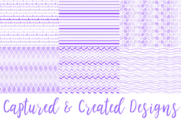 22 Cheerful Purple Patterned Papers in Patterns - product preview 3
