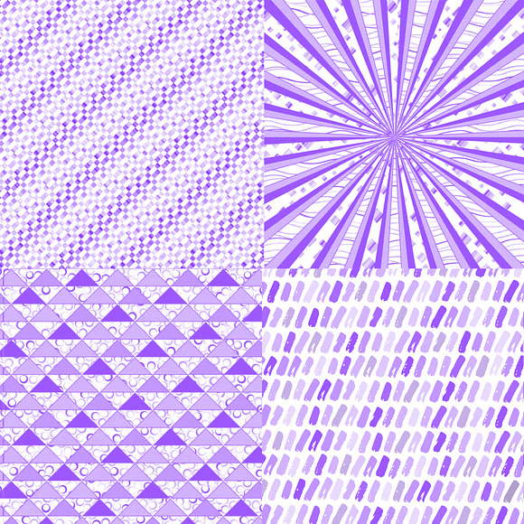 22 Cheerful Purple Patterned Papers in Patterns - product preview 4