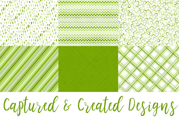 22 Cheerful Green  Patterned Papers in Objects - product preview 1