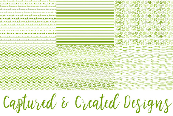 22 Cheerful Green  Patterned Papers in Objects - product preview 2