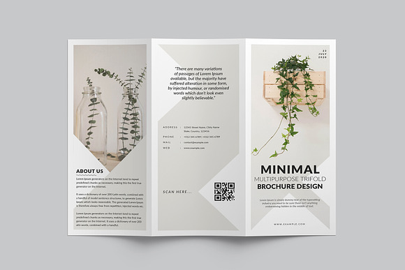 Minimal TriFold Brochure in Brochure Templates - product preview 3