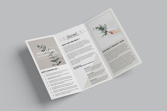 Minimal TriFold Brochure in Brochure Templates - product preview 4