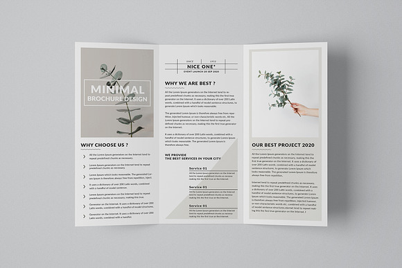 Minimal TriFold Brochure in Brochure Templates - product preview 5