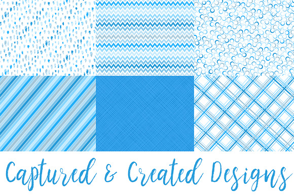 22 Cheerful Blue  Patterned Papers in Objects - product preview 1
