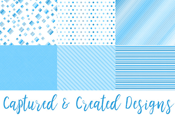 22 Cheerful Blue  Patterned Papers in Objects - product preview 2