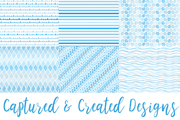 22 Cheerful Blue  Patterned Papers in Objects - product preview 3