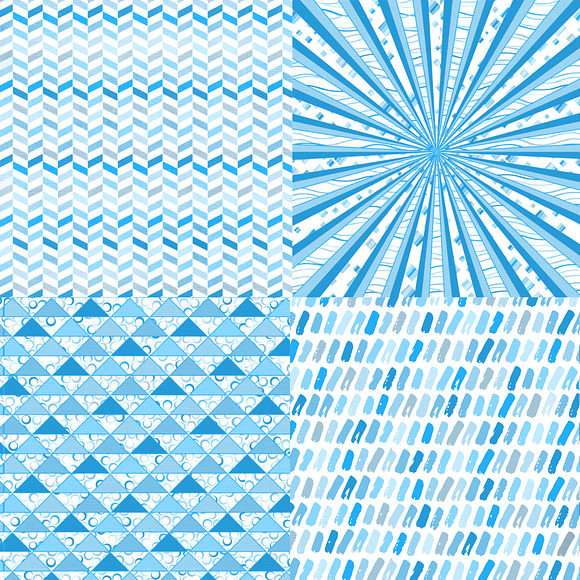 22 Cheerful Blue  Patterned Papers in Objects - product preview 5