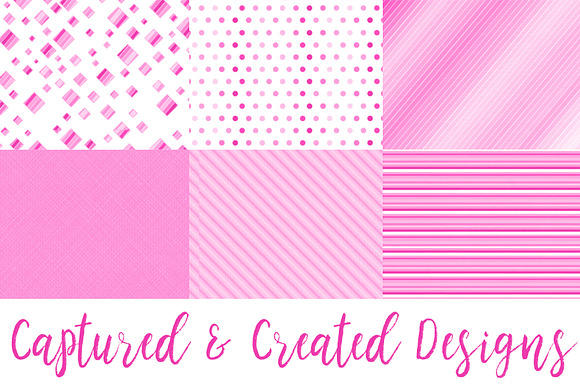 22 Cheerful Pink Patterned Papers in Patterns - product preview 2