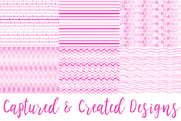 22 Cheerful Pink Patterned Papers in Patterns - product preview 3