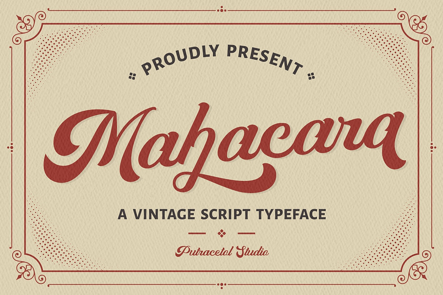 Mahacara - Vintage Script in Script Fonts - product preview 8