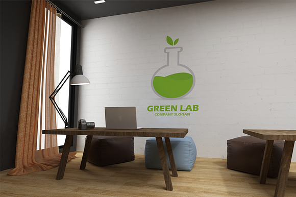 Green Lab Logo in Logo Templates - product preview 4