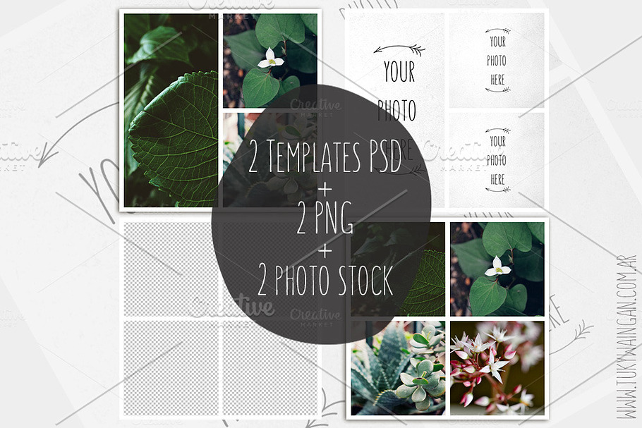 Collage Template 20x20 (x6)