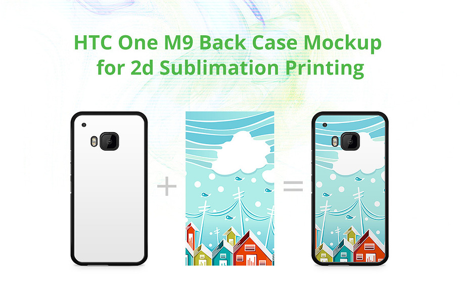 One M9 2d Case Back Mock-up in Product Mockups - product preview 8