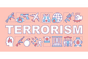 Terrorism word concepts banner