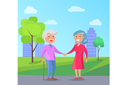 Happy Grandparents Day Senior Couple