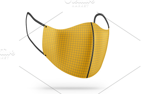 Face Mask Protection PSD Mockup in Product Mockups - product preview 1
