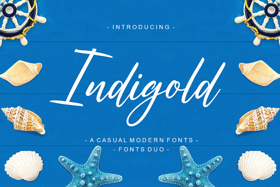 Indigold in Script Fonts - product preview 8