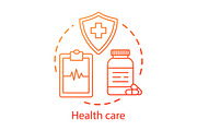 Health care concept icon