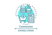 Commission concept icon