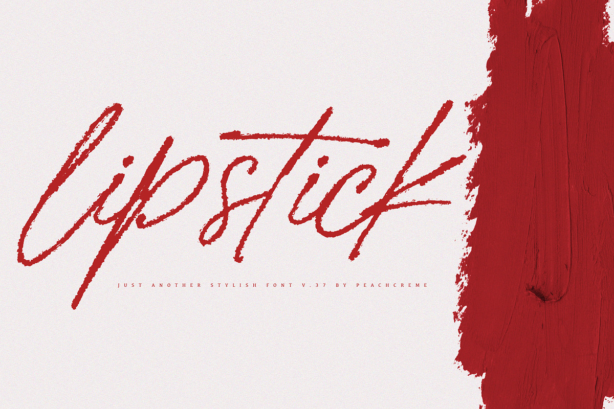 lipstick // #stayhome discount in Script Fonts - product preview 8
