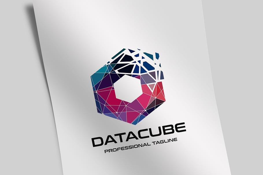 Pixel Data Cube Logo in Logo Templates - product preview 8