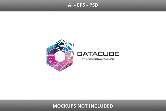 Pixel Data Cube Logo in Logo Templates - product preview 2