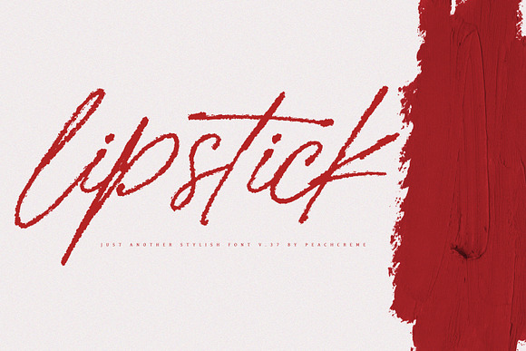 lipstick // #stayhome discount in Script Fonts - product preview 7