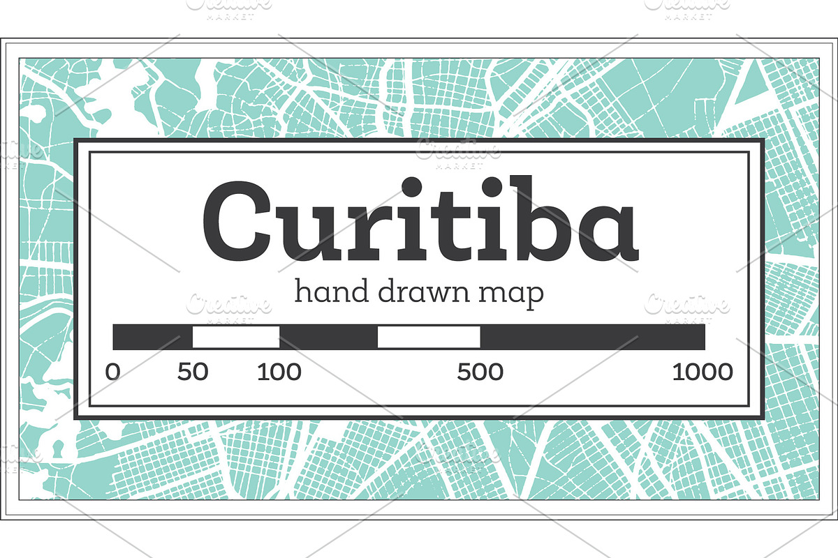 Curitiba Brazil City Map in Illustrations - product preview 8