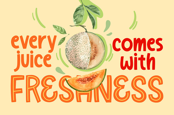 Melon Juice - Freshty Font in Display Fonts - product preview 2
