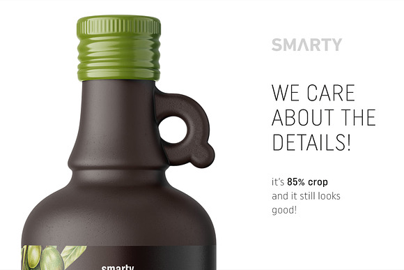 Olive oil bottle mockup in Product Mockups - product preview 3