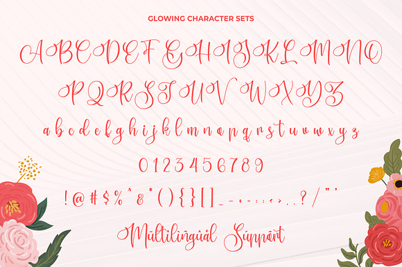 Glowing - Modern Calligraphy in Script Fonts - product preview 6