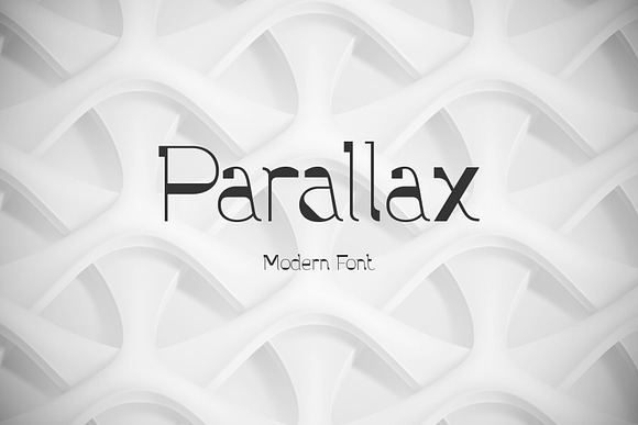 Parallax font and graphics in Display Fonts - product preview 5