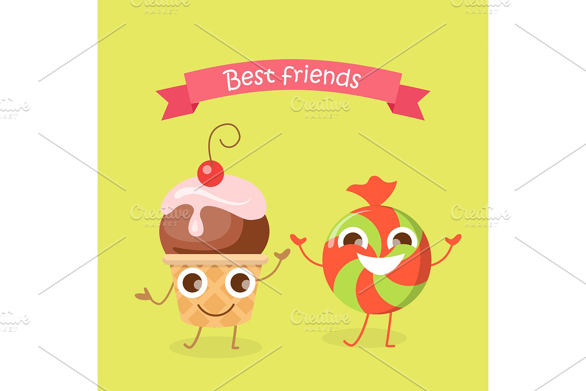Best Friends Caramel Candy and in Objects - product preview 8