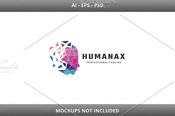 Human Virtual Data Logo in Logo Templates - product preview 2