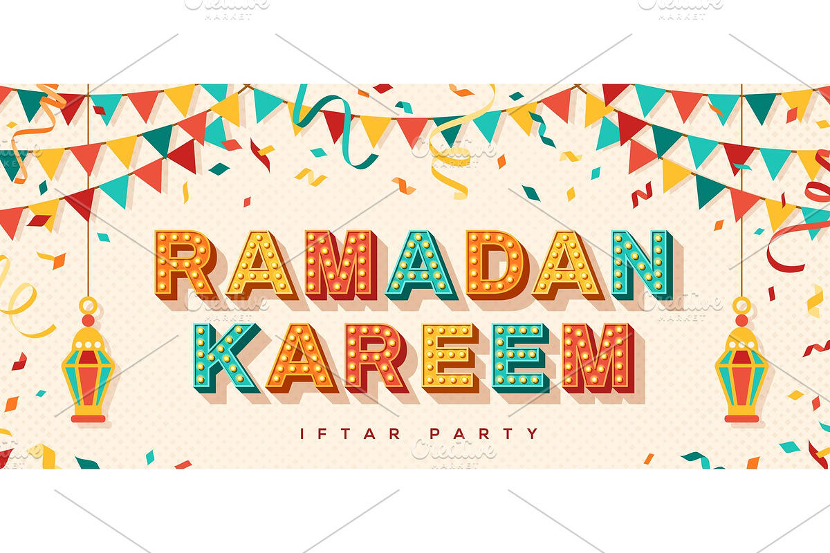 Ramadan Kareem concept banner in Textures - product preview 8
