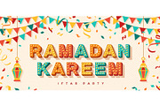 Ramadan Kareem concept banner