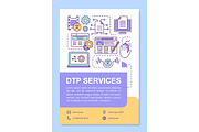 DTP services brochure template