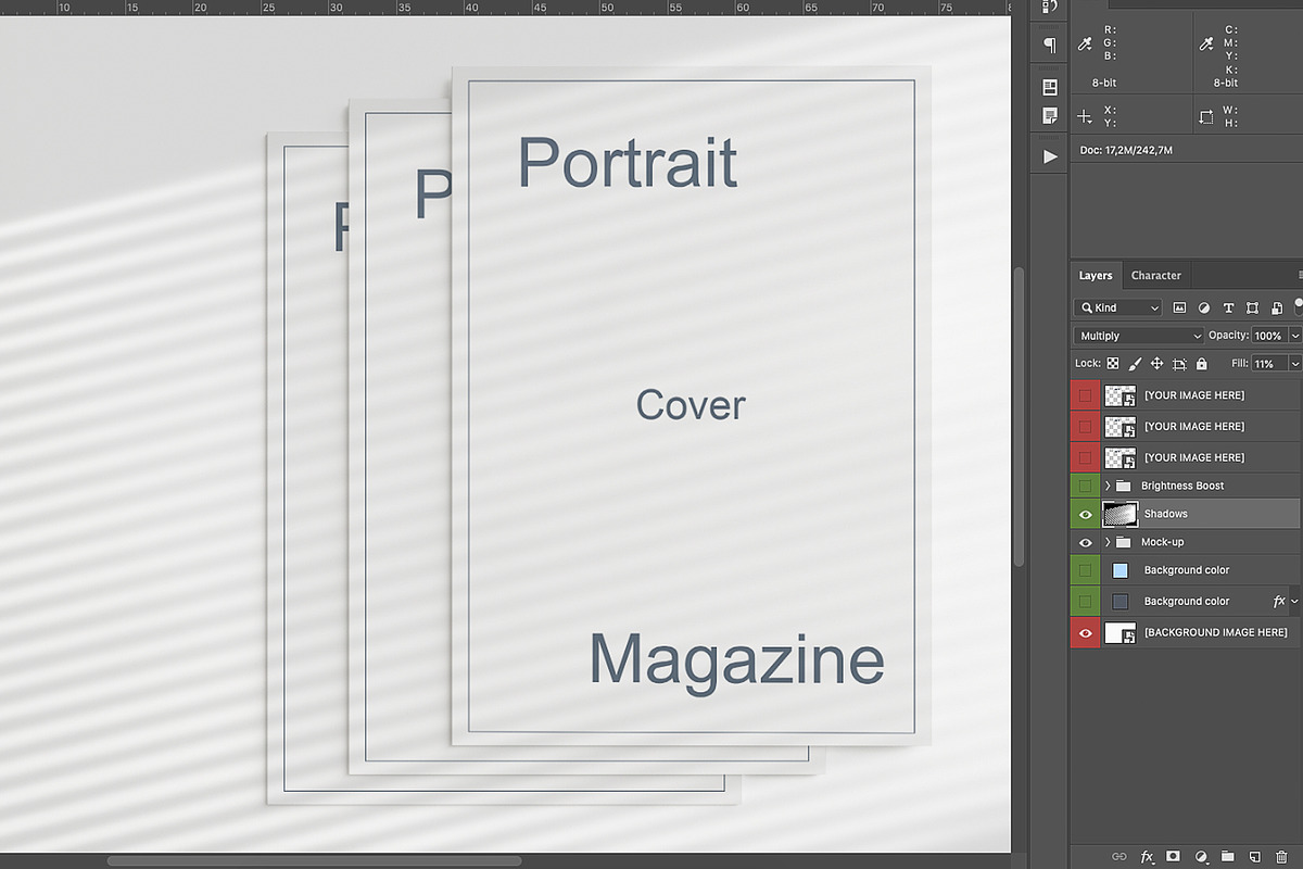 Portrait Magazine Covers mockups in Print Mockups - product preview 8