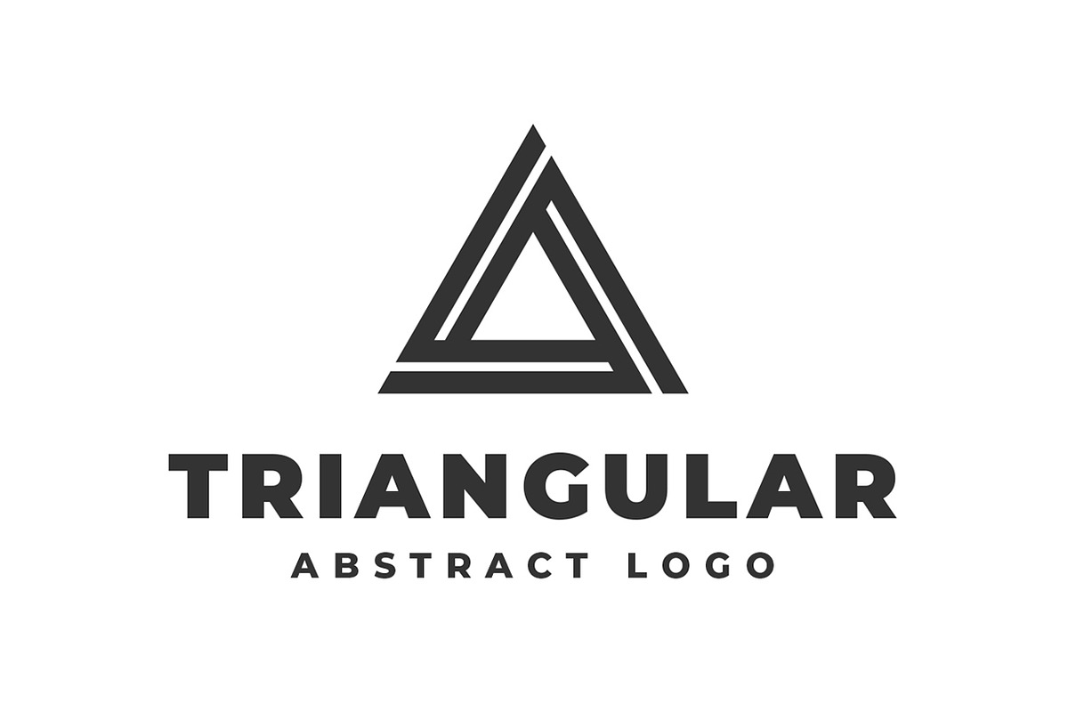 Triangle Logo Abstract Finance Icon in Logo Templates - product preview 8