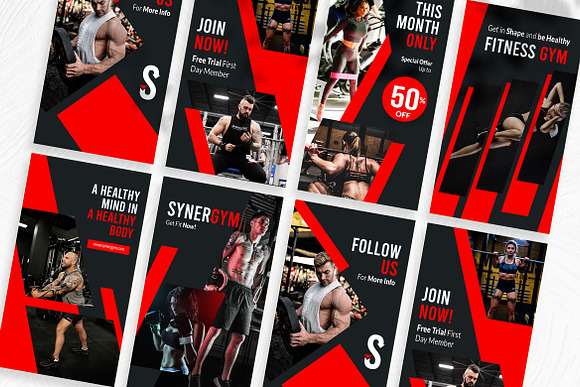 Synergym Instagram Template in Instagram Templates - product preview 2