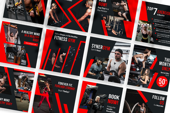 Synergym Instagram Template in Instagram Templates - product preview 7