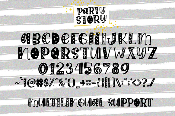 Party Story - Decorative Font in Display Fonts - product preview 6