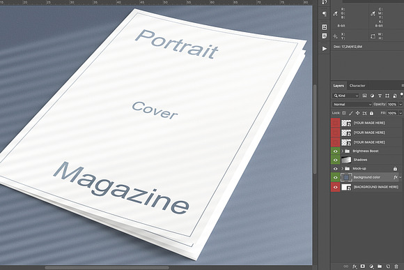 Portrait Magazine Covers mockup in Print Mockups - product preview 1