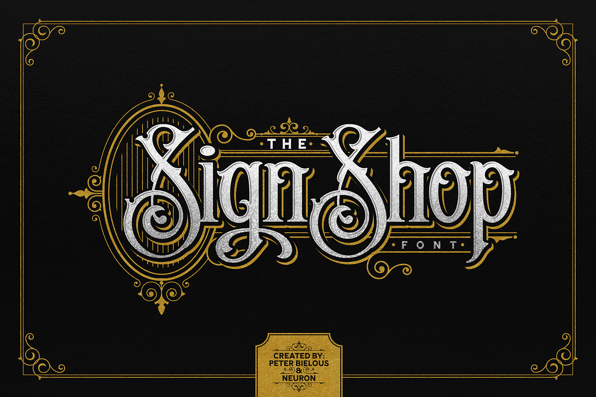 The Sign Shop Font in Display Fonts - product preview 8