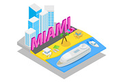 Miami concept banner