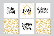 Easter Lettering and Pattern Set