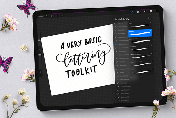 Basic Lettering Toolkit forProcreate in Add-Ons - product preview 13